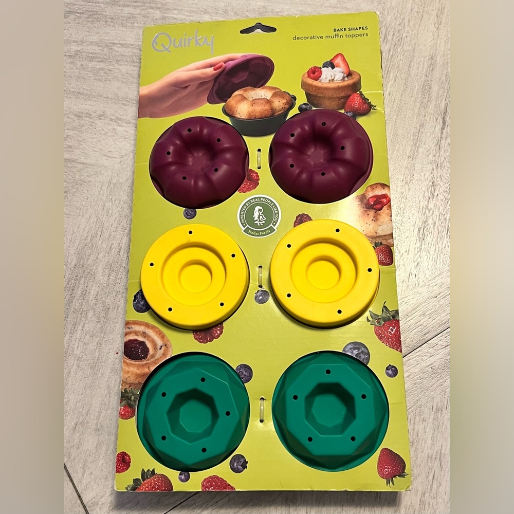 Quirky Silicone Bakeware Set - Yellow, Green, Purple-Fun for young and old